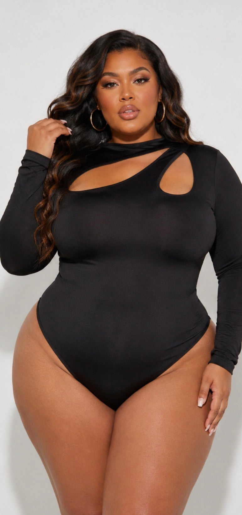 Long Sleeve Cut Out Bodysuit