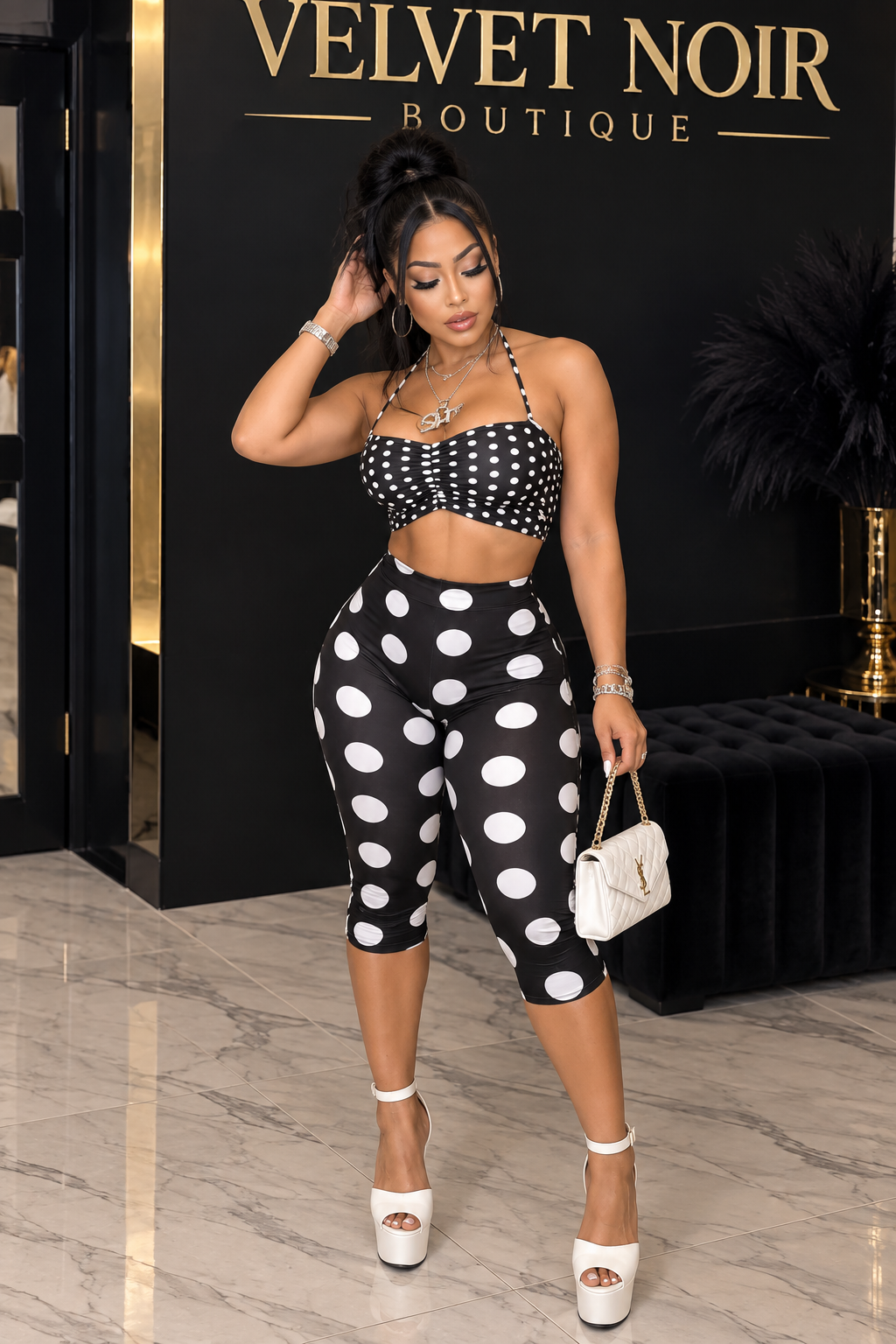 Polka Dot Two Piece Set