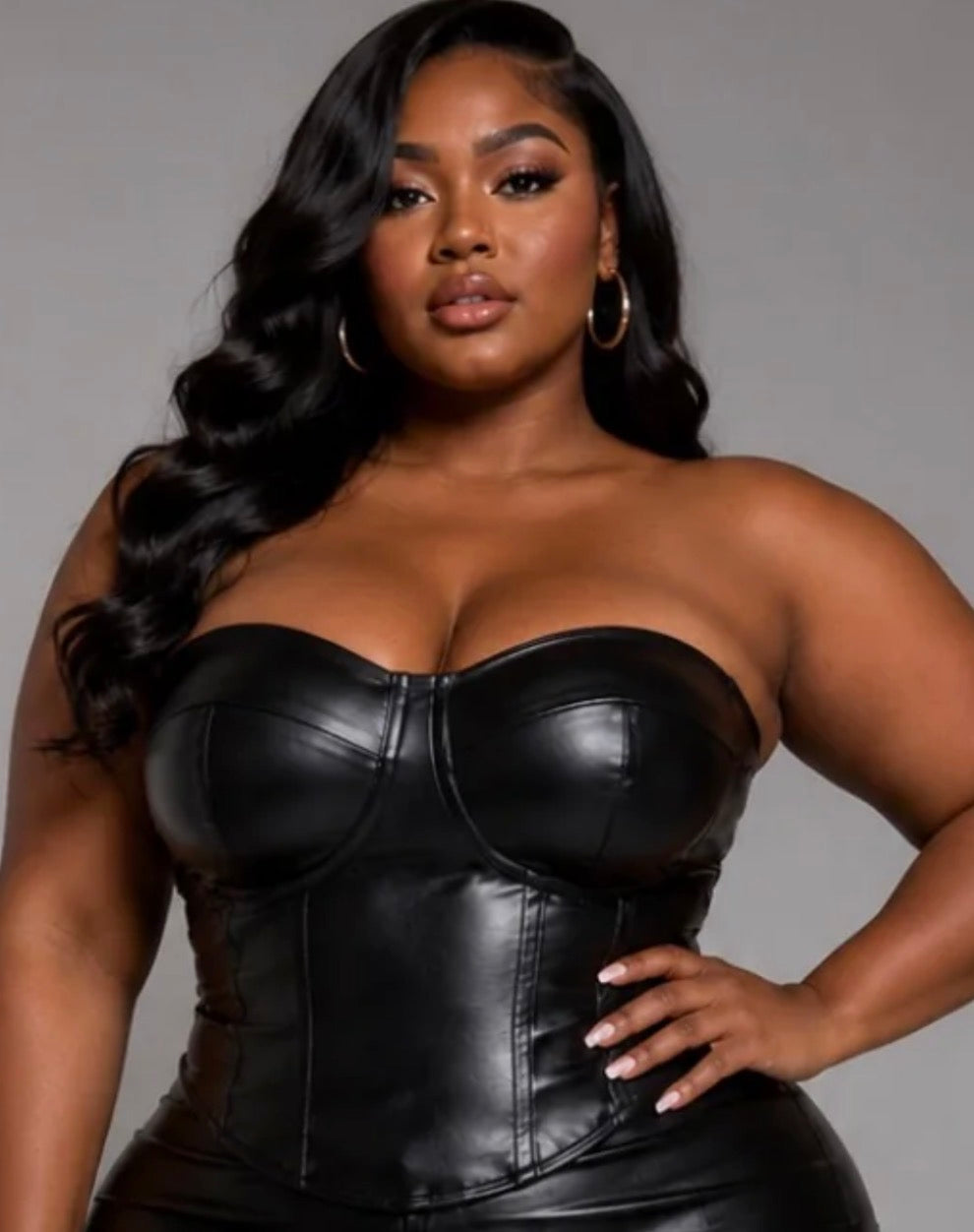 CURVE LEATHER CORSET