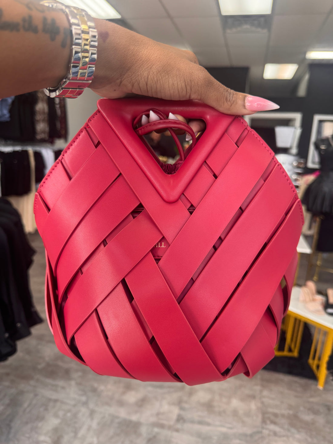 Noir Basket Purse
