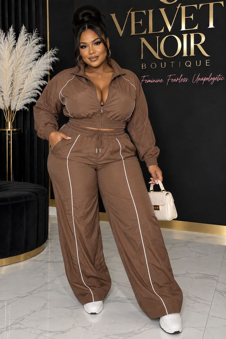 Curve Wide Leg Pants Set