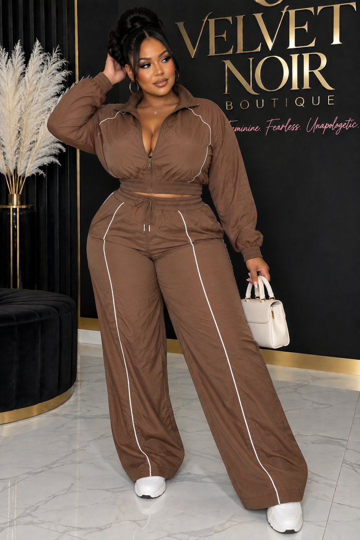 Curve Wide Leg Pants Set